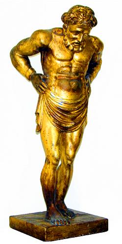 An 18th Century Italian Giltwood Statue of Atlas No. 1306 An 18th Century Italian Giltwood Statue of Atlas No. 1306