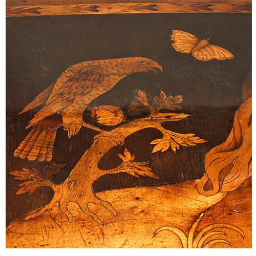 A Remarkable 17th Century Baroque Italian Lombardy Marquetry and Walnut Side Table No. 2835 A Remarkable 17th Century Baroque Italian Lombardy Marquetry and Walnut Side Table No. 2835