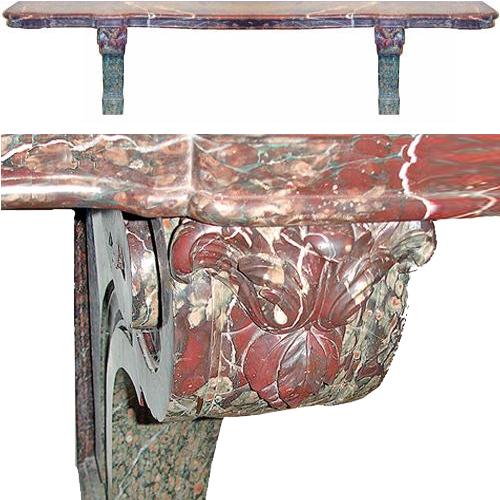 A Monumental 19th Century Italian Marble Console No. 2848 A Monumental 19th Century Italian Marble Console No. 2848