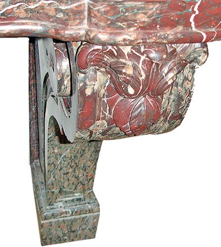 A Monumental 19th Century Italian Marble Console No. 2848 A Monumental 19th Century Italian Marble Console No. 2848
