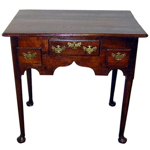 An 18th Century English Queen Anne Oak Lowboy No. 579 An 18th Century English Queen Anne Oak Lowboy No. 579