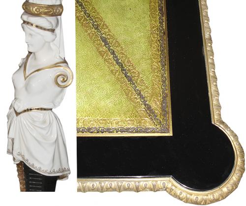 A 19th Century French Gilt Bronze and Porcelain Mounted Meuble de Style Table De Milieu No. 3235 A 19th Century French Gilt Bronze and Porcelain Mounted Meuble de Style Table De Milieu No. 3235