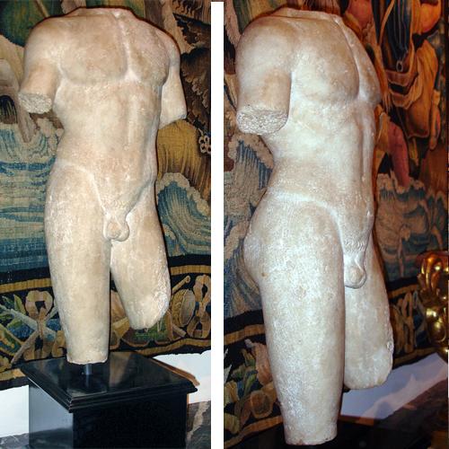 A Large and Beautifully Sculpted 1st Century AD Classical Roman Torso of an Athlete No. 3502 A Large and Beautifully Sculpted 1st Century AD Classical Roman Torso of an Athlete No. 3502