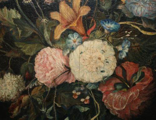 An 18th Century Oil on Canvas Floral Still Life No. 2368 An 18th Century Oil on Canvas Floral Still Life No. 2368