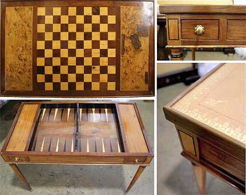 An 18th Century French Cherry Wood Tric-Trac Table No. 4009 An 18th Century French Cherry Wood Tric-Trac Table No. 4009