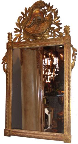 An 18th Century French Louis XVI Giltwood Neoclassical Mirror No. 3823 An 18th Century French Louis XVI Giltwood Neoclassical Mirror No. 3823