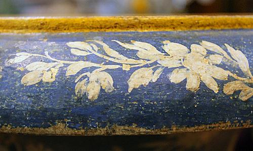 A Set of Four 19th Century Polychromed Wood Urns No. 4170 A Set of Four 19th Century Polychromed Wood Urns No. 4170