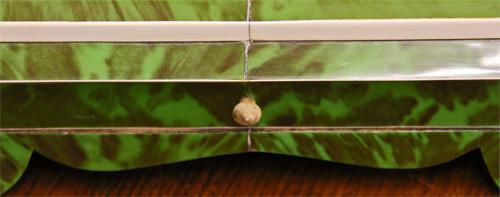An Early 19th Century Bone-Inlaid Green Tortoiseshell Desk Stand No. 4220 An Early 19th Century Bone-Inlaid Green Tortoiseshell Desk Stand No. 4220