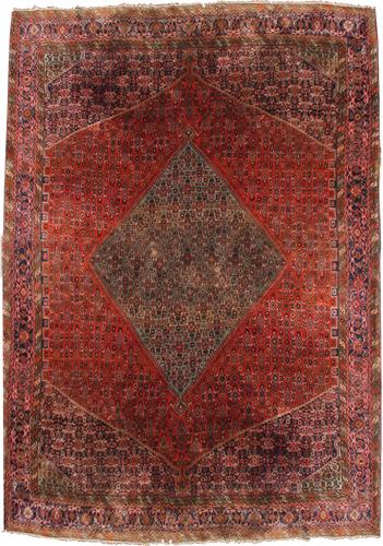 A Vintage Persian Wool Rug No. 4301 A Vintage Persian Wool Rug No. 4301