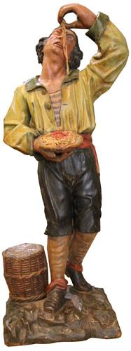 A Large and Whimsical 19th Century Italian Polychrome Papier-Mâché Figurine No. 4343 A Large and Whimsical 19th Century Italian Polychrome Papier-Mâché Figurine No. 4343