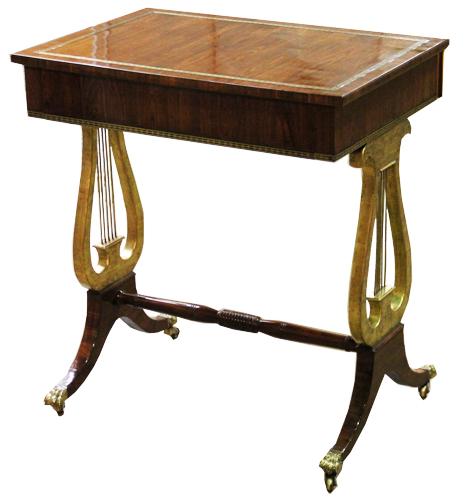 A 19th Century English Rosewood and Parcel-Gilt Side Table No. 4403 A 19th Century English Rosewood and Parcel-Gilt Side Table No. 4403