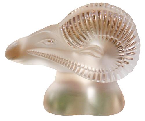 A 20th Century French Ram’s Head in the Lalique Taste No. 4383 A 20th Century French Ram’s Head in the Lalique Taste No. 4383