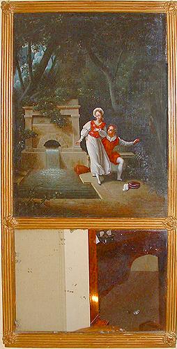 An 18th Century Louis XVI Trumeau Mirror No. 2456 An 18th Century Louis XVI Trumeau Mirror No. 2456