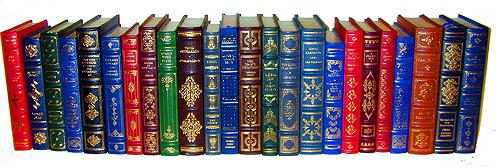 A 20th Century Twenty-four Multicolored and Gilt Trimmed Literary Classics No. 2166 A 20th Century Twenty-four Multicolored and Gilt Trimmed Literary Classics No. 2166