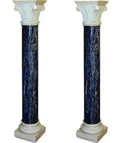 A Fine Pair of 18th Century Italian Tete Negre Marble Columns No. 1805 A Fine Pair of 18th Century Italian Tete Negre Marble Columns No. 1805