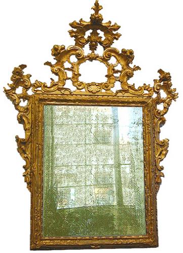 A Grand 18th Century Italian Rococo Giltwood Mirror No. 2223 A Grand 18th Century Italian Rococo Giltwood Mirror No. 2223