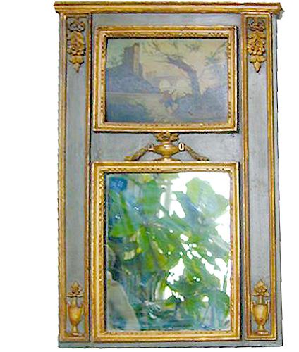 A Rare Diminutive 18th Century Trumeau No. 2108 A Rare Diminutive 18th Century Trumeau No. 2108
