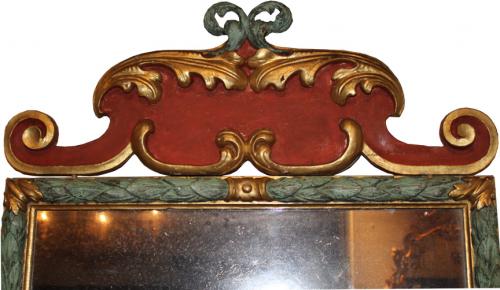 An Exquisite 18th Century Italian Polychrome & Gilt Mirror No. 970 An Exquisite 18th Century Italian Polychrome & Gilt Mirror No. 970
