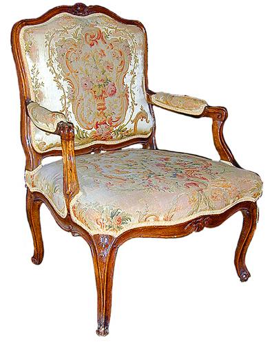 A Fine 18th Century French Louis XV Birch Armchair No. 835 A Fine 18th Century French Louis XV Birch Armchair No. 835