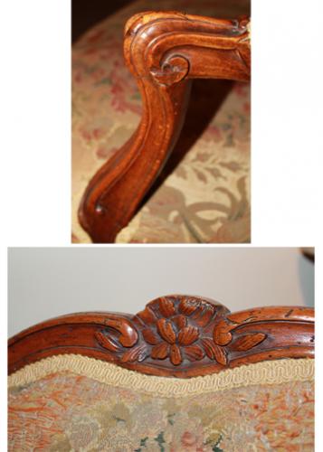 A Fine 18th Century French Louis XV Birch Armchair No. 835 A Fine 18th Century French Louis XV Birch Armchair No. 835