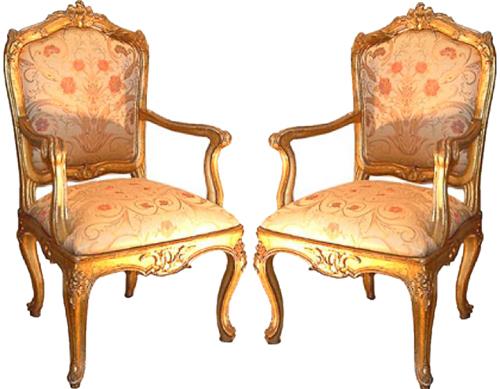 An 18th Century Pair of Louis XV Venetian Fauteuils No. 2578 An 18th Century Pair of Louis XV Venetian Fauteuils No. 2578
