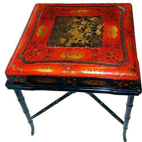 A 19th Century Regency Chinoiserie Hinged Wedding Box 2148