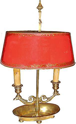 A Diminutive 19th Century French Bouillotte Lamp No. 2876