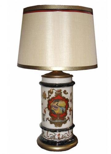 An 18th Century Arte Contrafatta (Decalcomania) Vase Lamp No. 3367