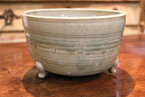 A Chinese Han Dynasty Footed Green Glazed Bowl No. 1426