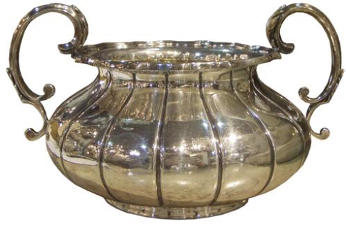 A 19th Century English Sterling Elkington & Co. “Slop” Bowl No. 3815