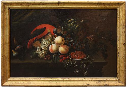 An 18th Century Still Life Oil On Canvas Painting No. 4175