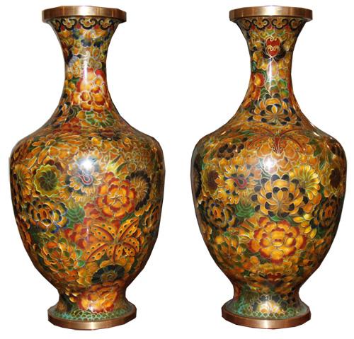 Vases vintage cloisonne ANTIQUE CLOISONNE