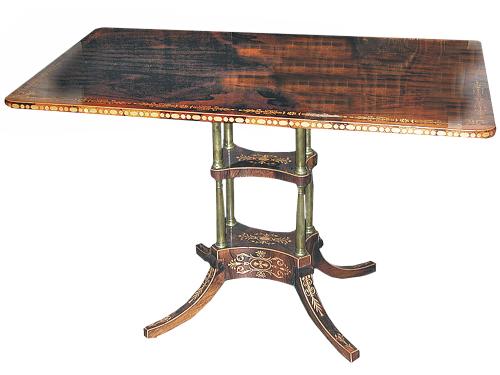 A Rare 19th Century English Regency Rosewood Tilt-Top Table No. 1762