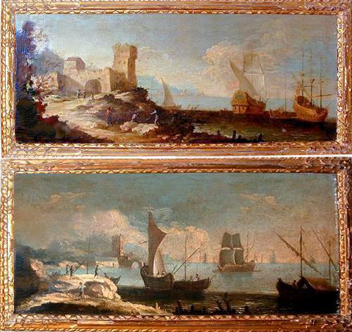 A Pair of 18th Century Italian Oil on Canvas Paintings No. 2641