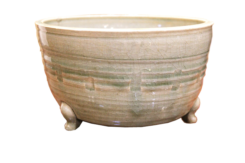 A Chinese Han Dynasty Footed Green Glazed Bowl No. 1426