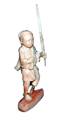 A 19th Century Miniature Oriental Carved Bone Figurine No. 1194