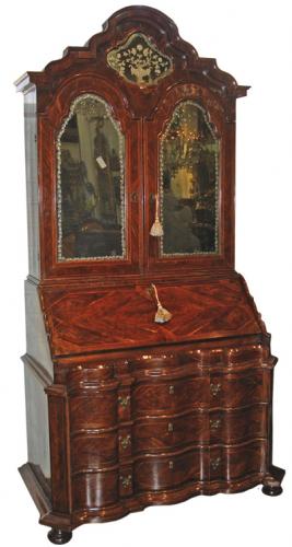 An 18th Century Italian Rosewood and Parquetry Bureau Secretaire No. 3182