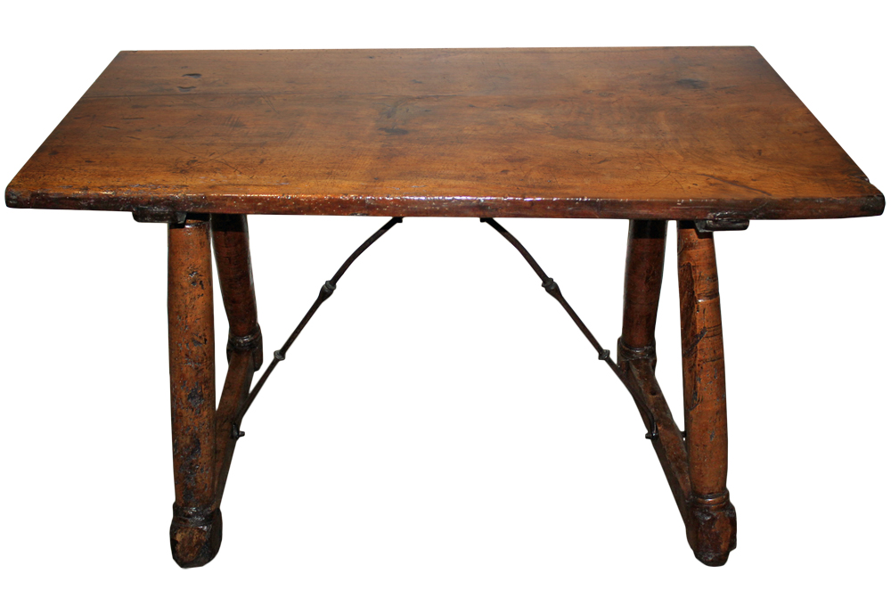 A 17th Century Walnut Rustic Trestle Table No. 3341