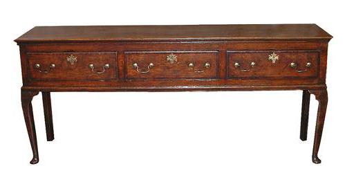 A Fine Early 18th Century Queen Anne Oak Sideboard with Original Finish No. 2259