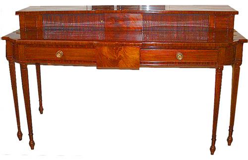A 19th Century English Regency Two Drawer Mahogany Sideboard No. 1070