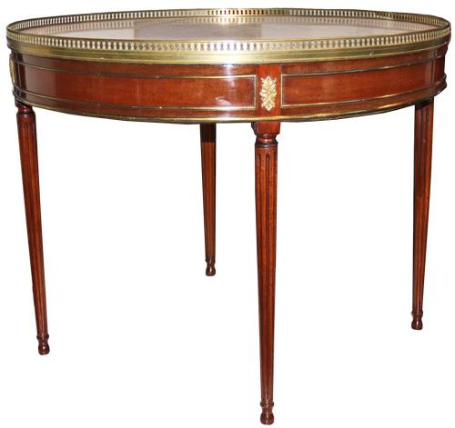 A French Louis XVI Mahogany Bouillotte Table No. 1051