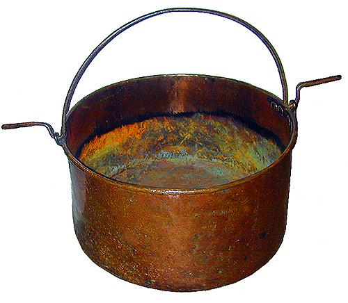 A Generously Proportioned 18th Century French Copper Cauldron No. 2274