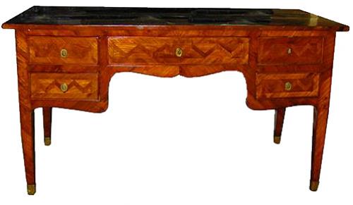 An Exquisite 18th Century Chevron Marquetry Rosewood Writing Table No. 2107