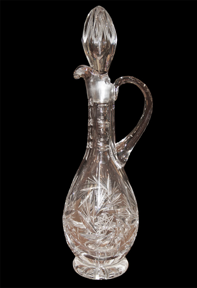 A Fine French Cut Glass Decanter No. 262